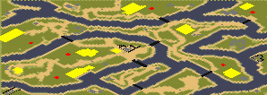 Jungle Strike: River Raid - Red Alert 2 Map Preview Image